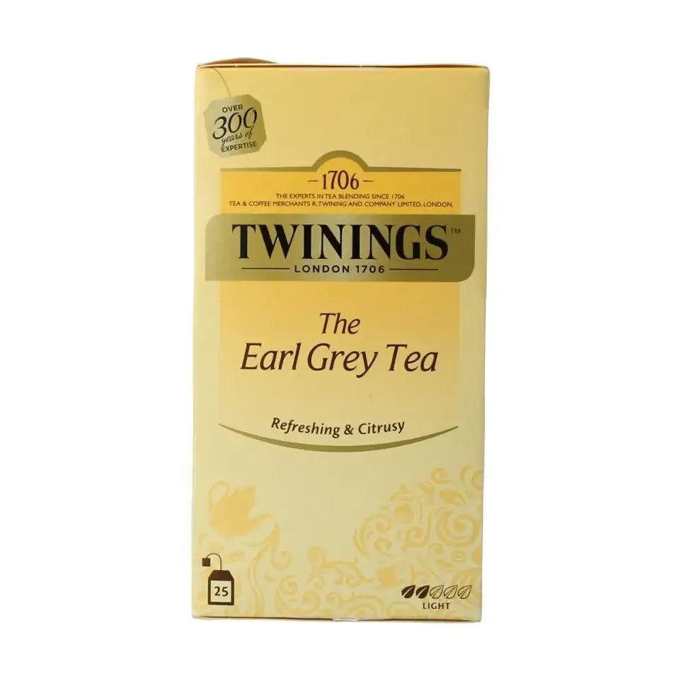 Twinings Earl grey envelop zwart 25 zakjes