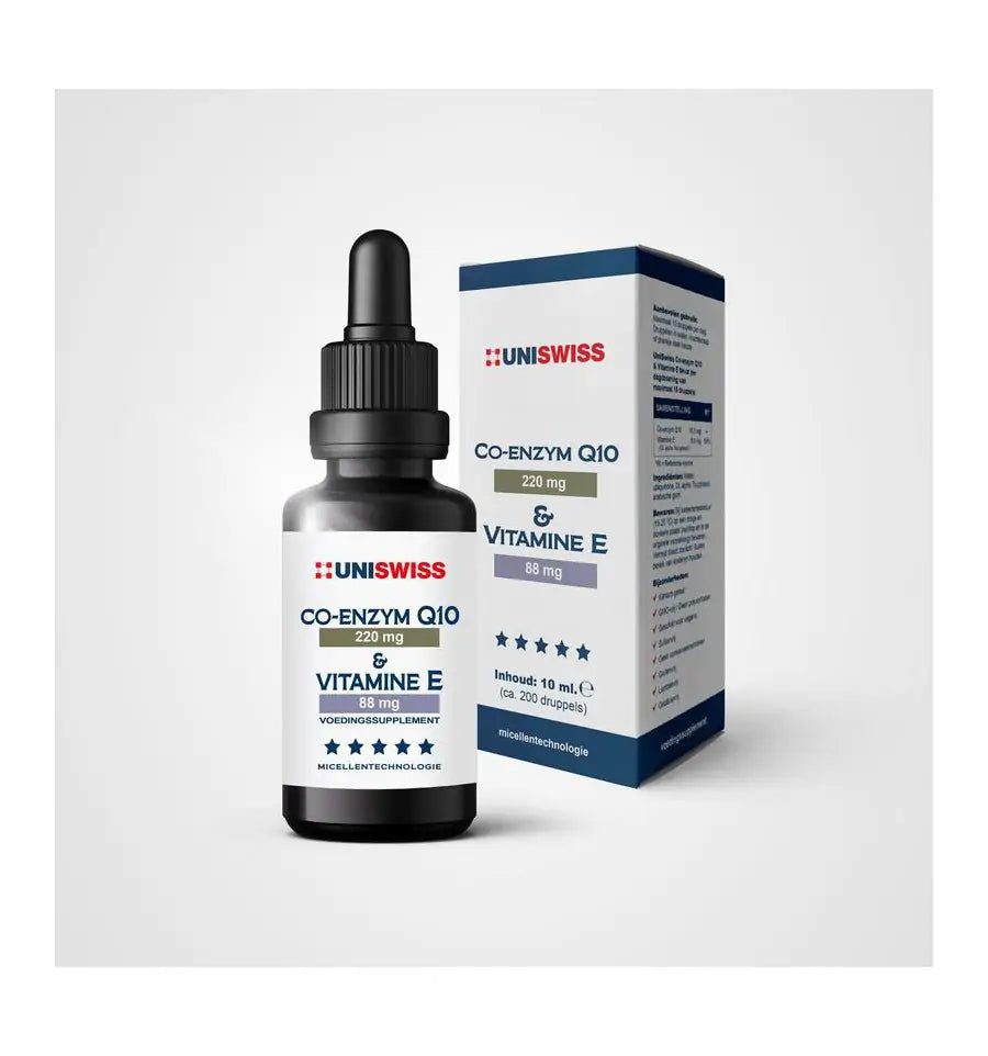 Uniswiss Co-Enzym Q10 en Vitamine E 10 ml