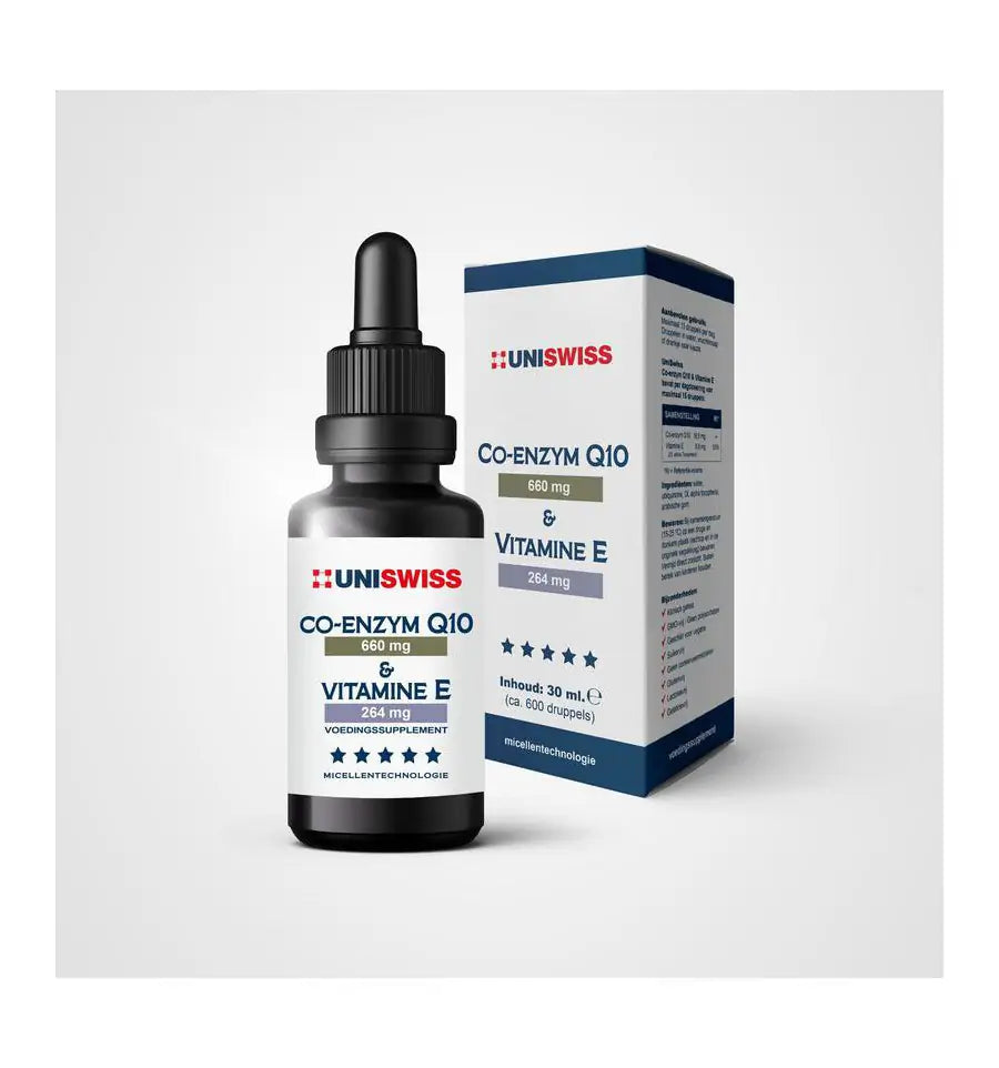Uniswiss Co-Enzym Q10 en Vitamine E 30 ml