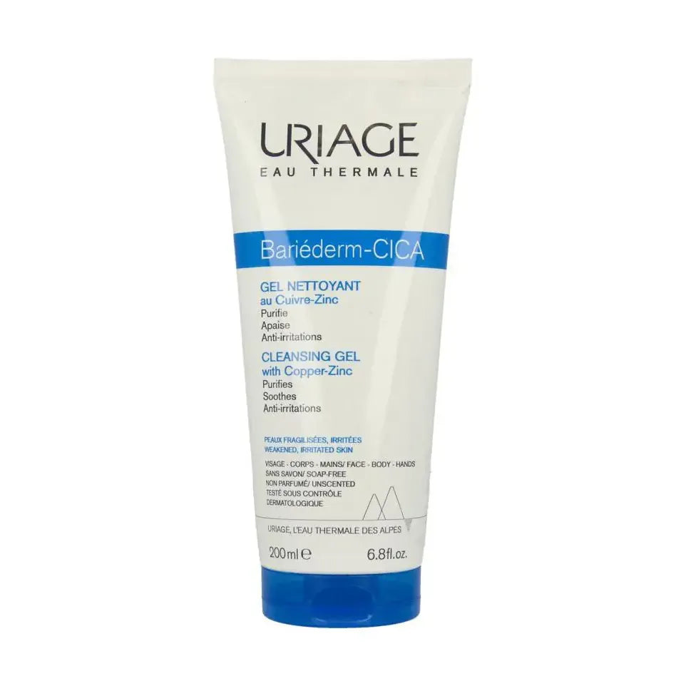 Uriage Bariederm cleansing cica gel irritated skin 200 ml