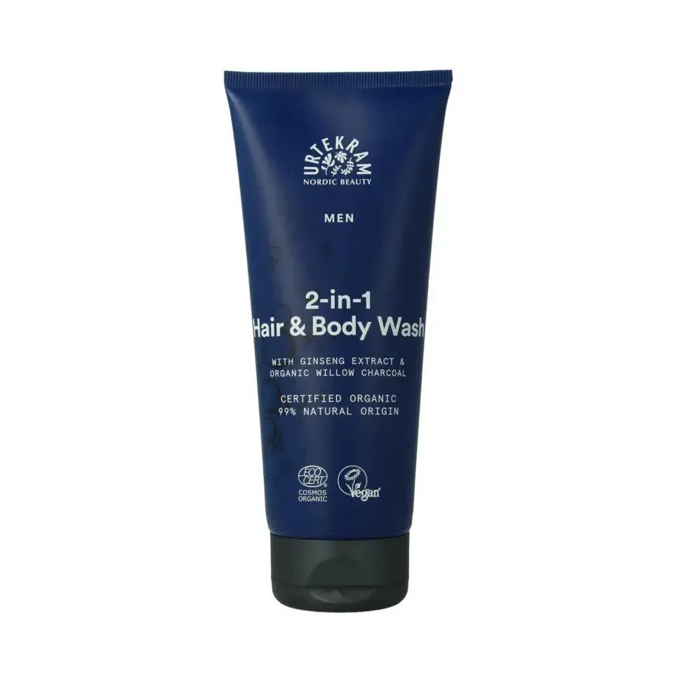 Urtekram Men haar en body wash 200 ml
