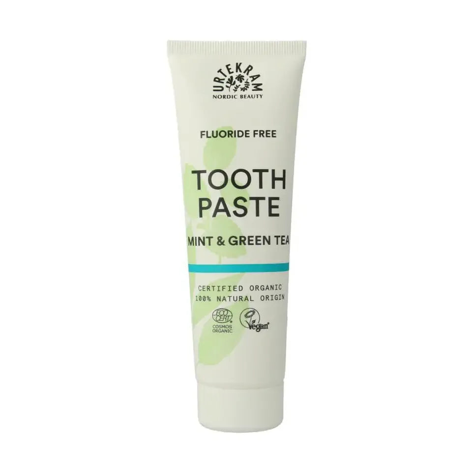 Urtekram Tandpasta munt/groene thee 75 ml