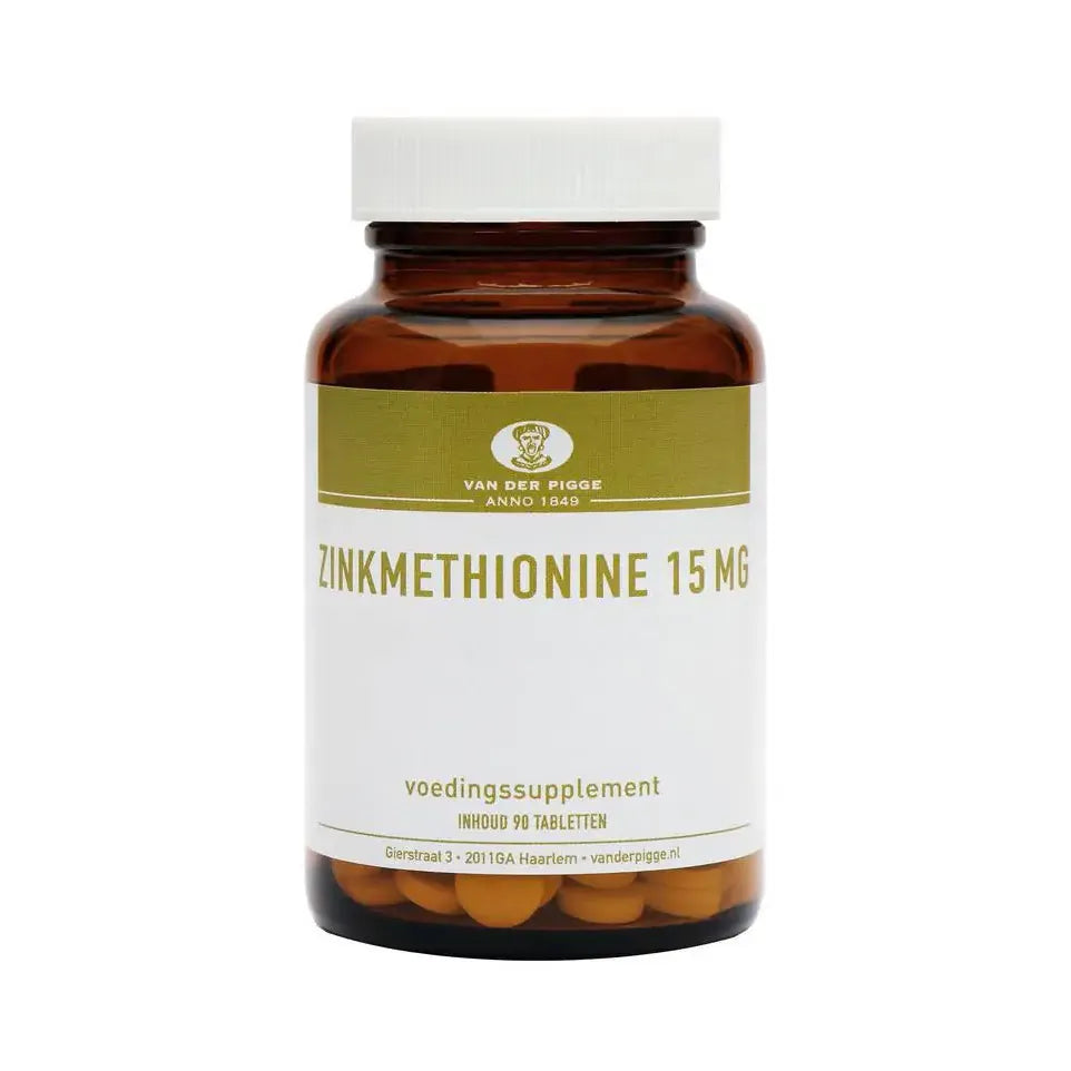 Van der Pigge Zinkmethionine 15 mg 90 tabletten