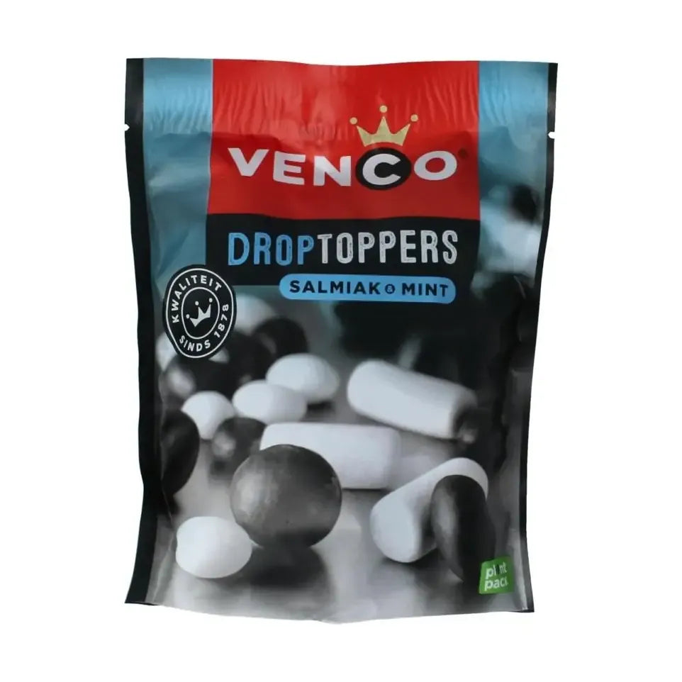 Venco droptoppers salmiak mint 225 gram