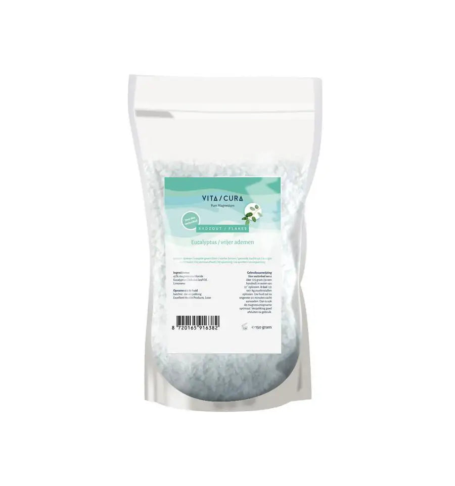 Vitacura manesium zout flakes eucal 150 g (afbeelding 1)