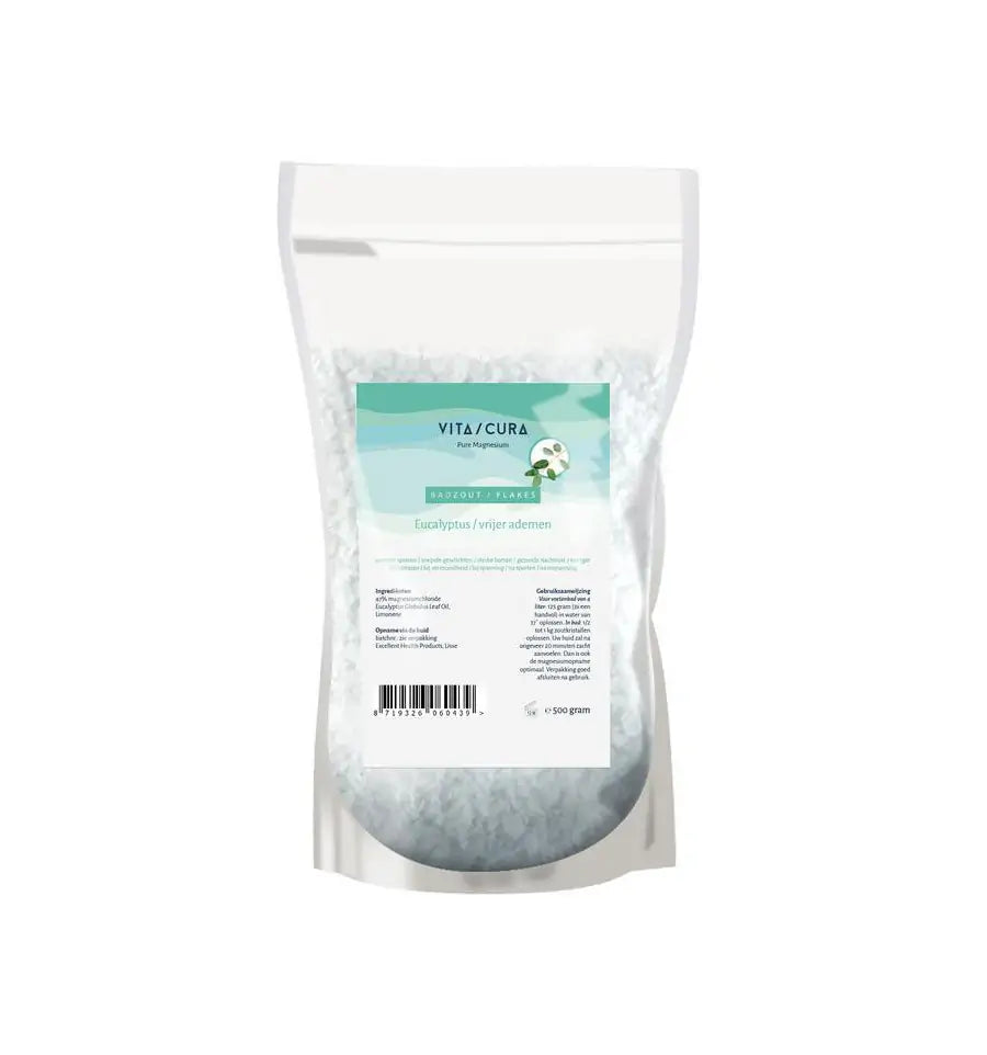 Vitacura Magnesium zout/flakes eucalyptus 500 gram
