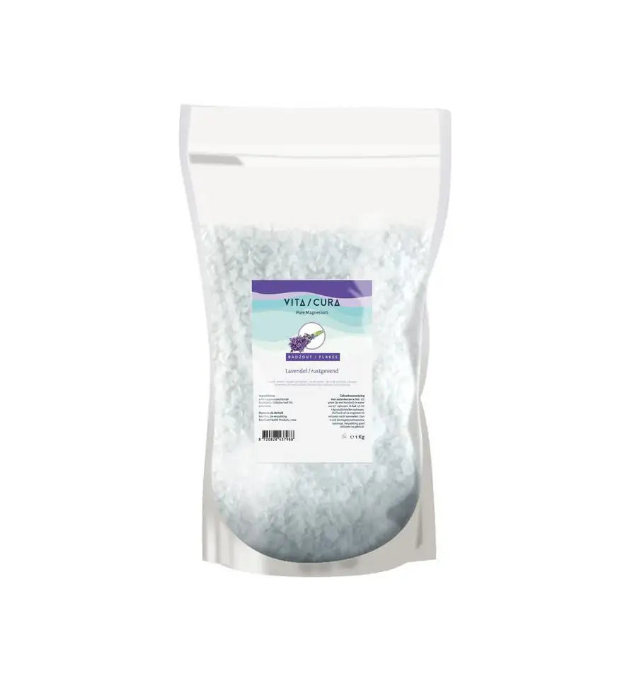 Vitacura Magnesium zout flakes lavendel 1 kg (afbeelding 1)