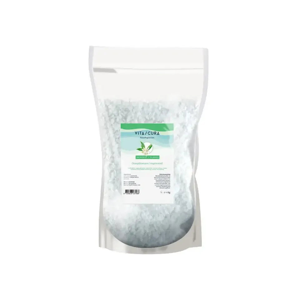 Vitacura manesium zout flakes oranjebl 1 kg