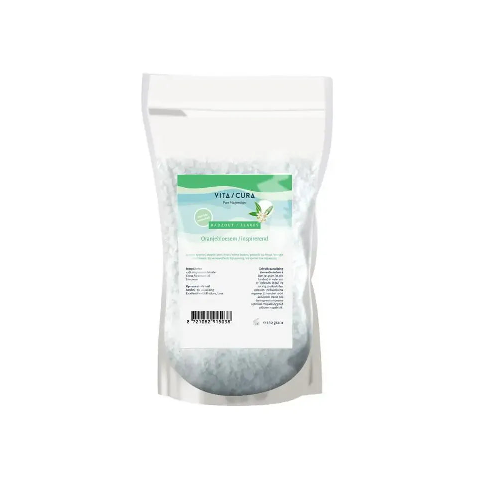Vitacura Magnesium zout flakes oranjebloeem 150 gram