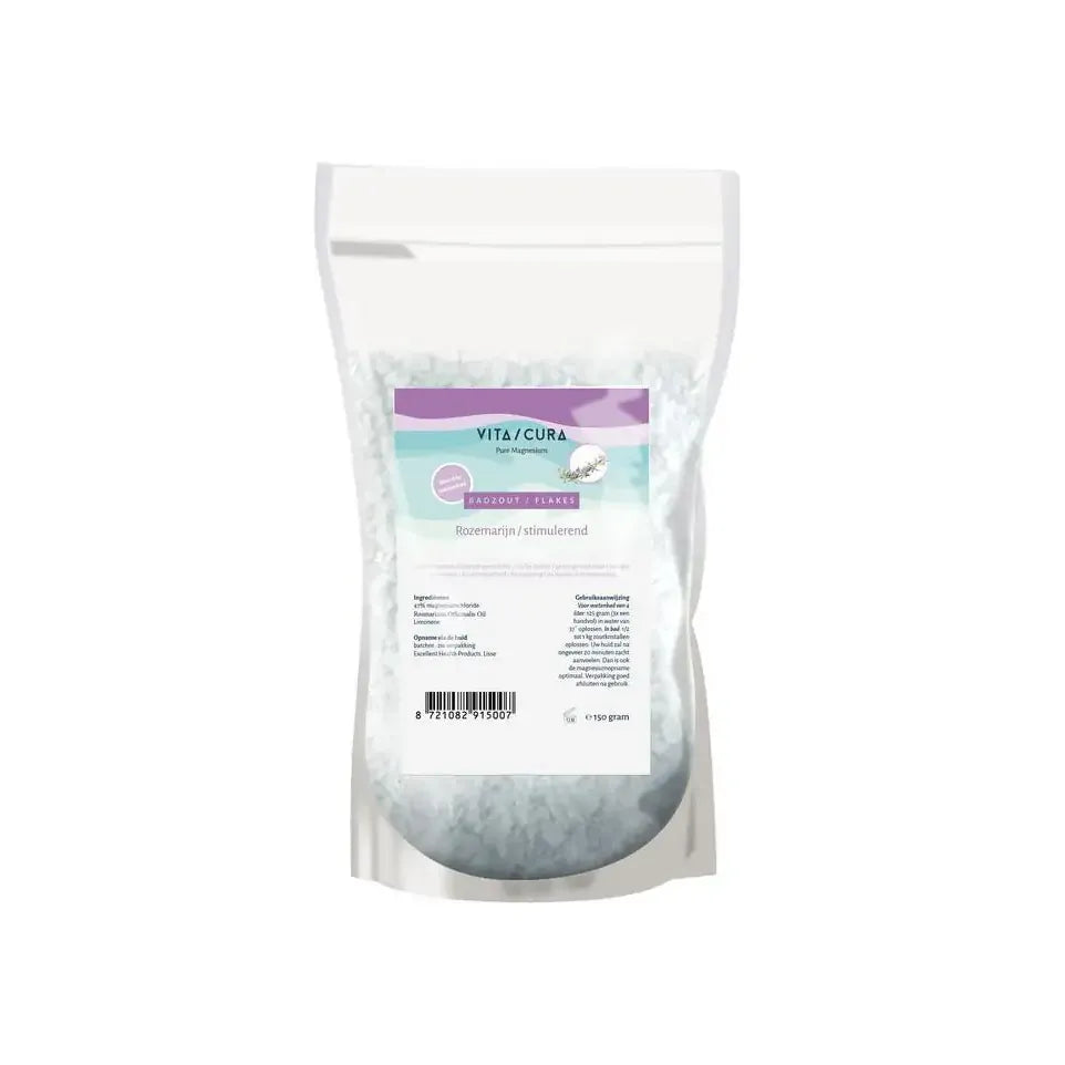 Vitacura Magnesium zout flakes rozemarijn 150 gram (afbeelding 1)