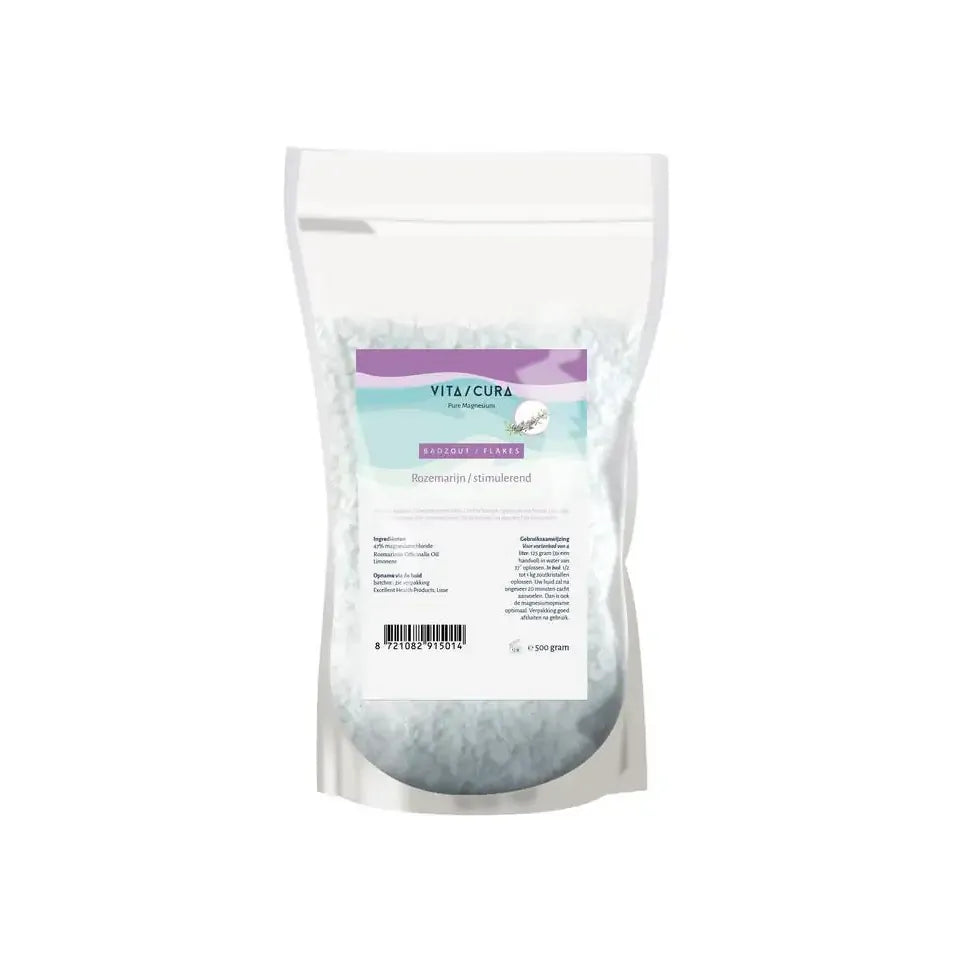 Vitacura Magnesium zout flakes rozemarijn 500 gram