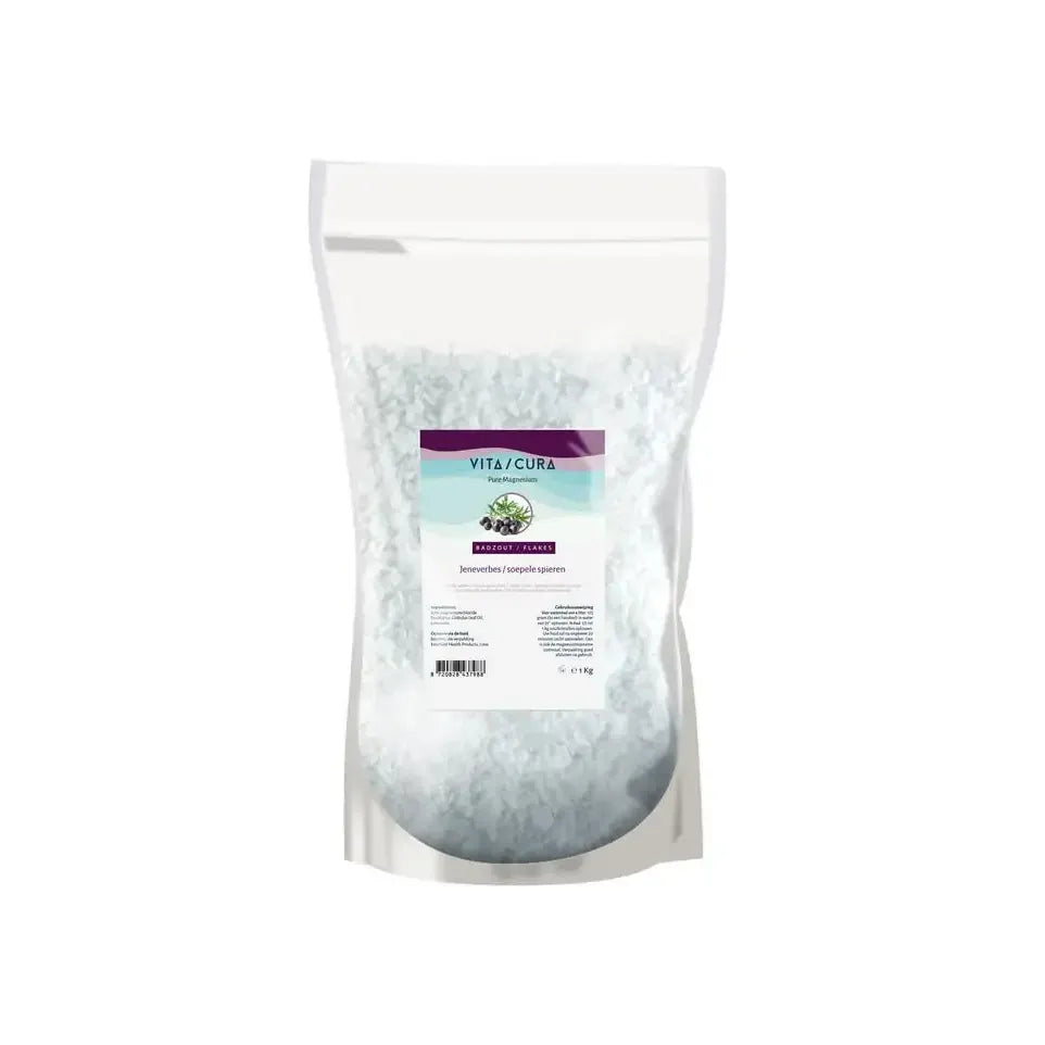 Vitacura Masgnesium zout flakes jeneverbes 1 kg