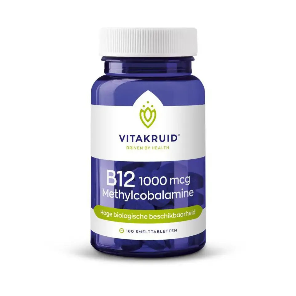 Vitakruid B12 1000 mcg Methylcobalamine 180 tabletten