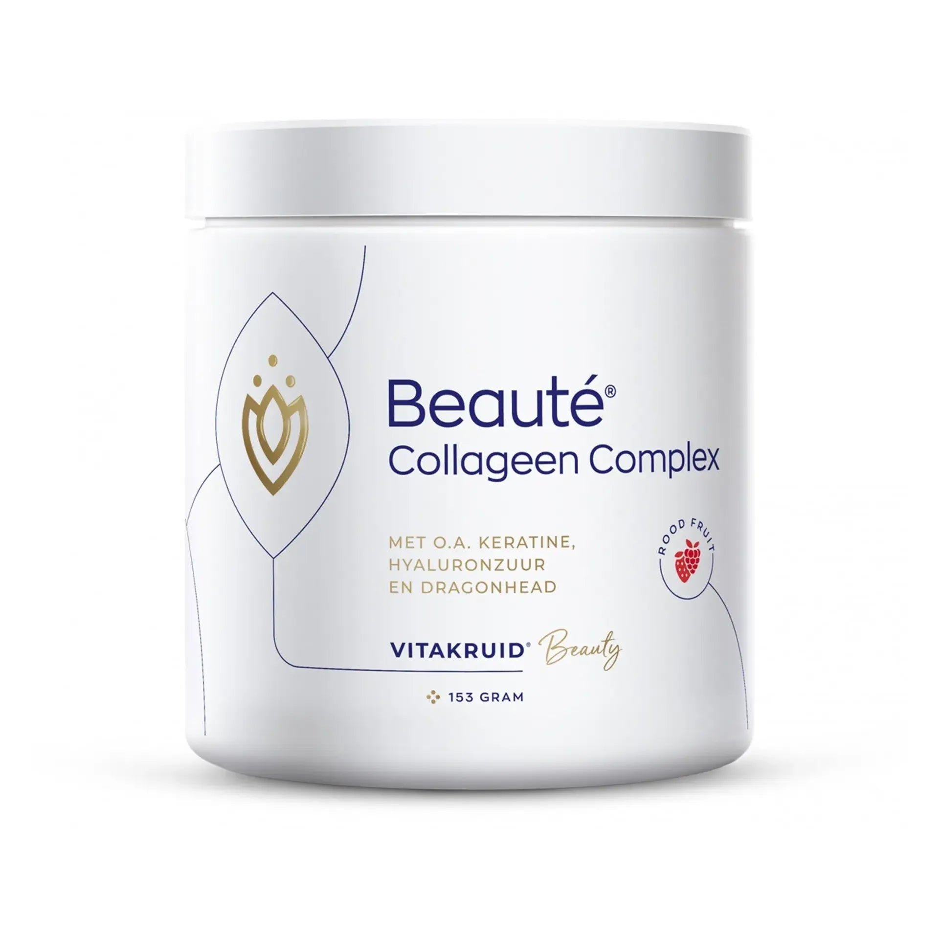 Vitakruid Beaute collageen rood fruit keratine 153 gram (afbeelding 1)