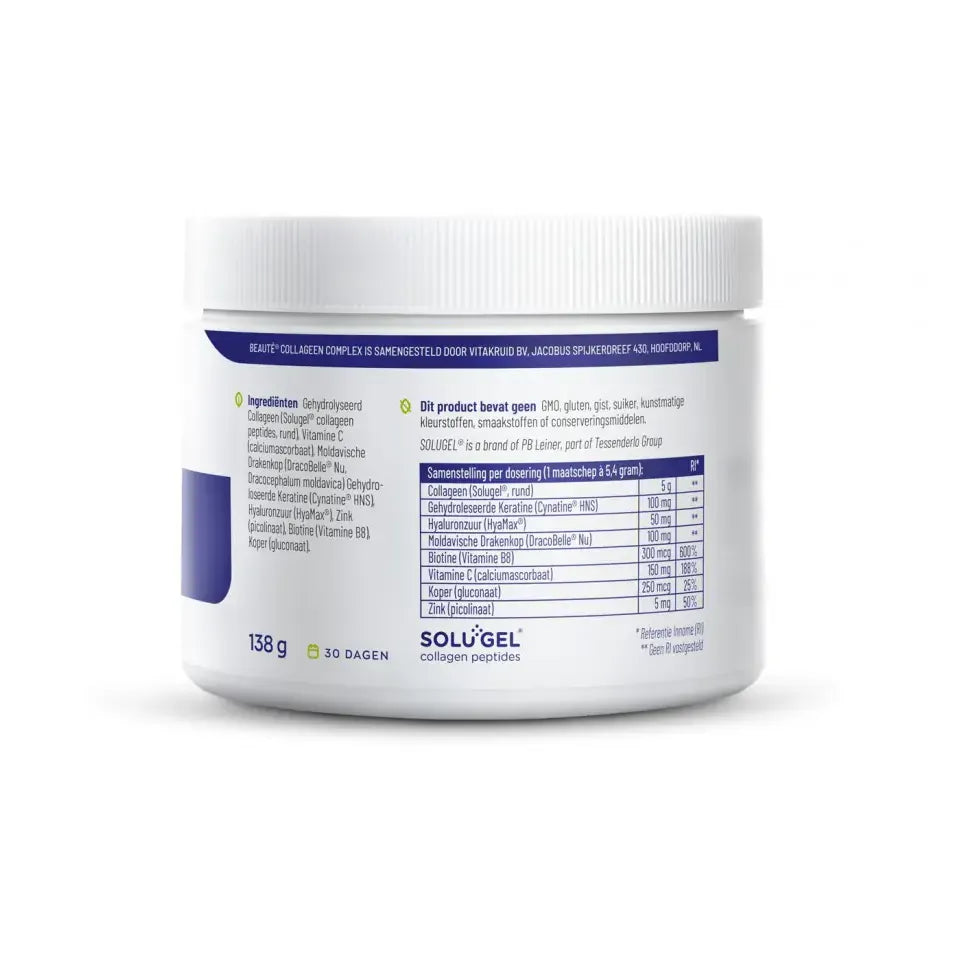 Vitakruid Beauté Collageen complex 138 gram