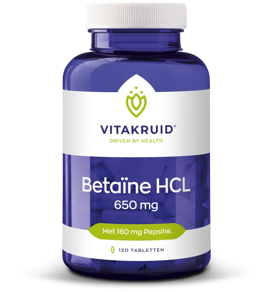 Vitakruid Betaine HCL 650 mg & pepsine 160 mg 120 tabletten