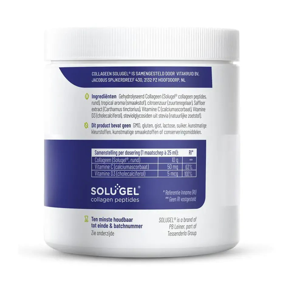 Vitakruid Collageen Solugel Poeder Tropical 250 gram