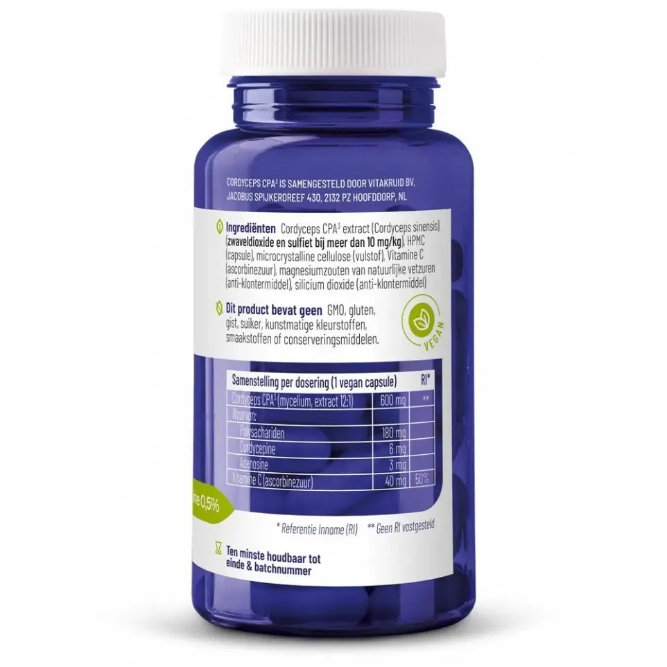 Vitakruid Cordyceps CPA3 60 vcaps