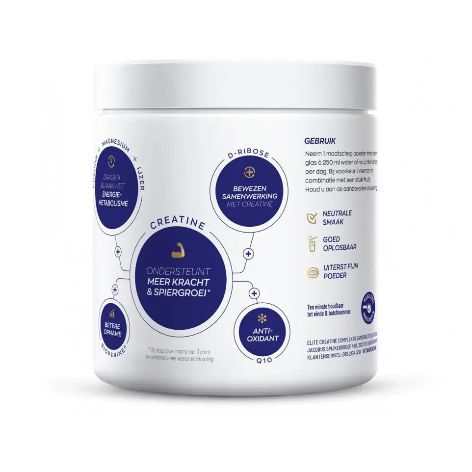 Vitakruid Elite Creatine Monohydraat 261 gram