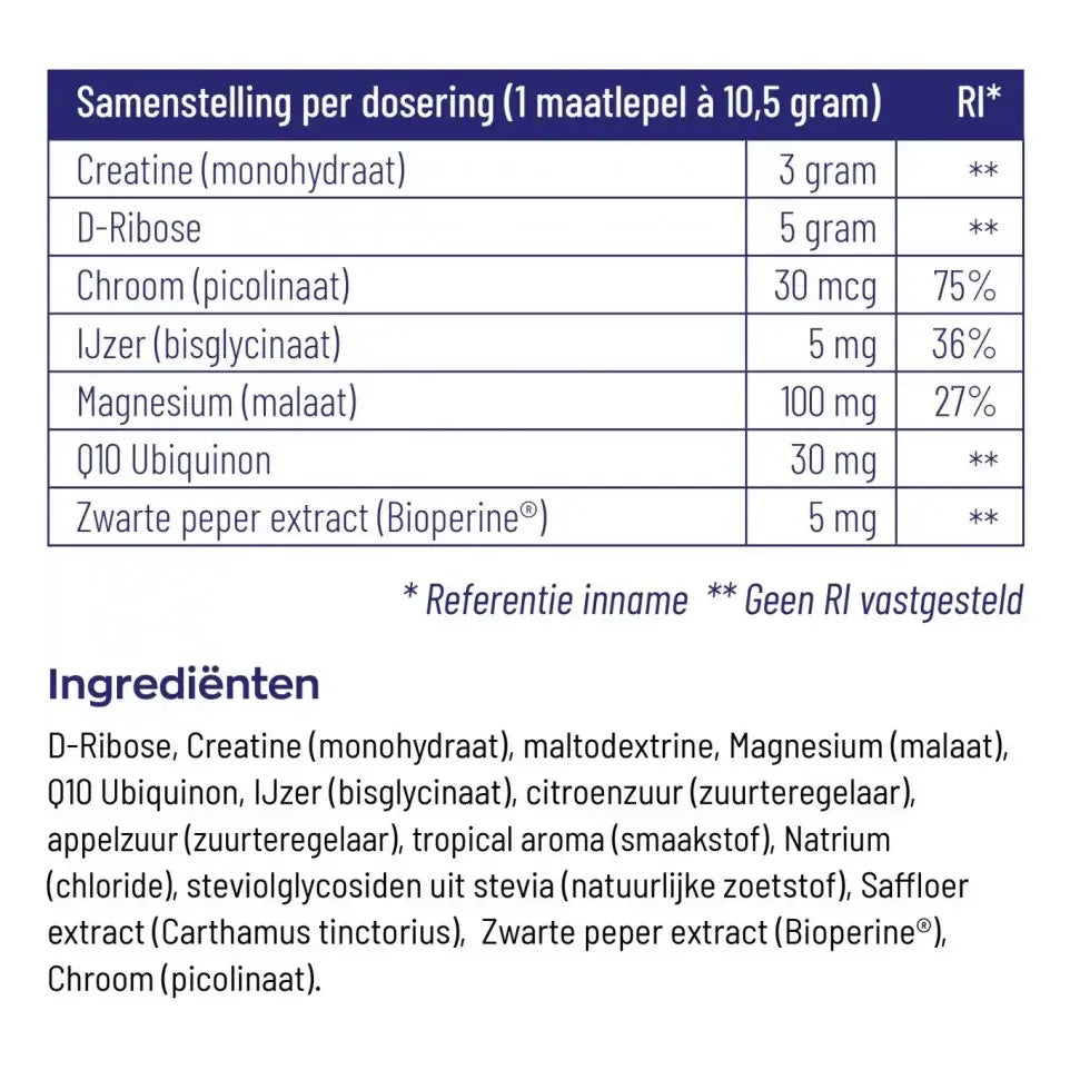 Vitakruid Elite creatine monohydraat complex tropical 315 gram