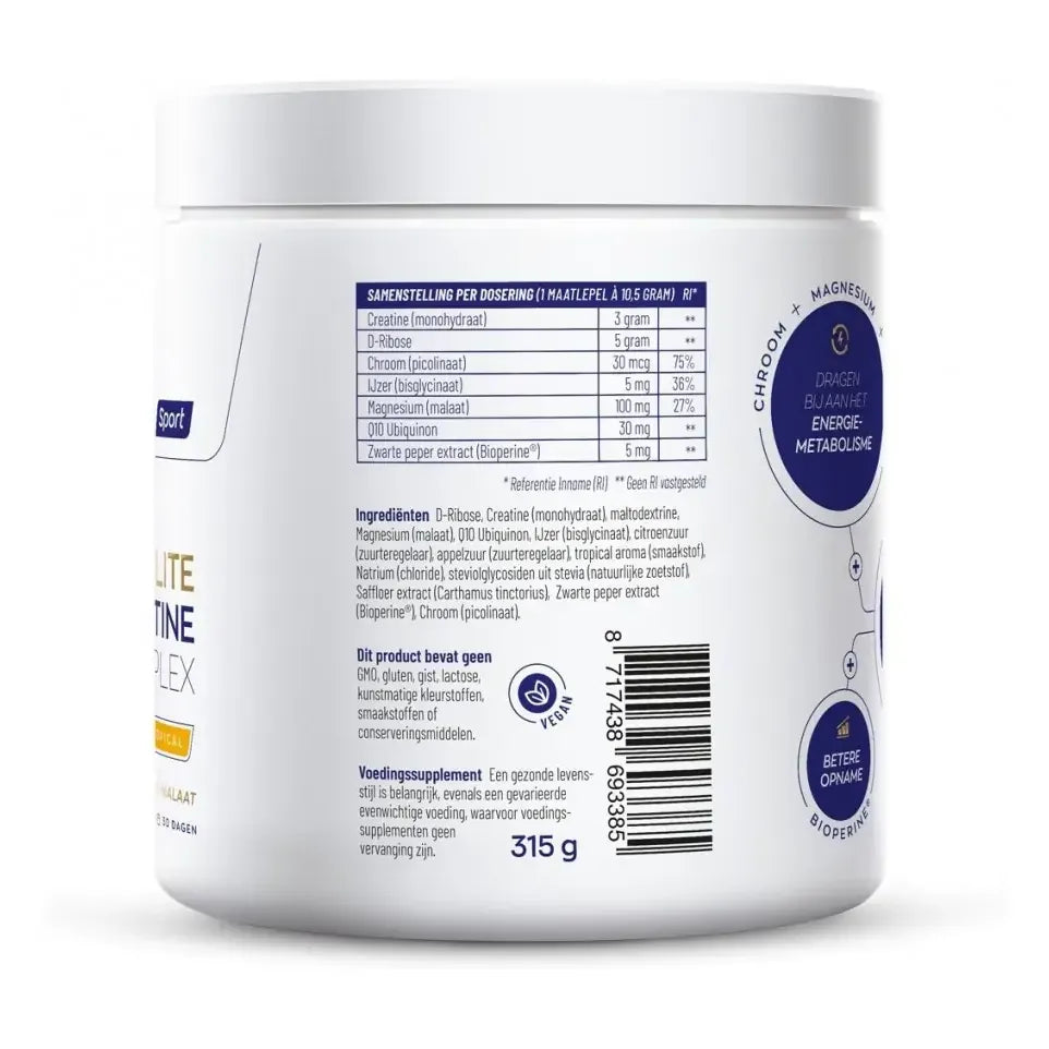 Vitakruid Elite creatine monohydraat complex tropical 315 gram