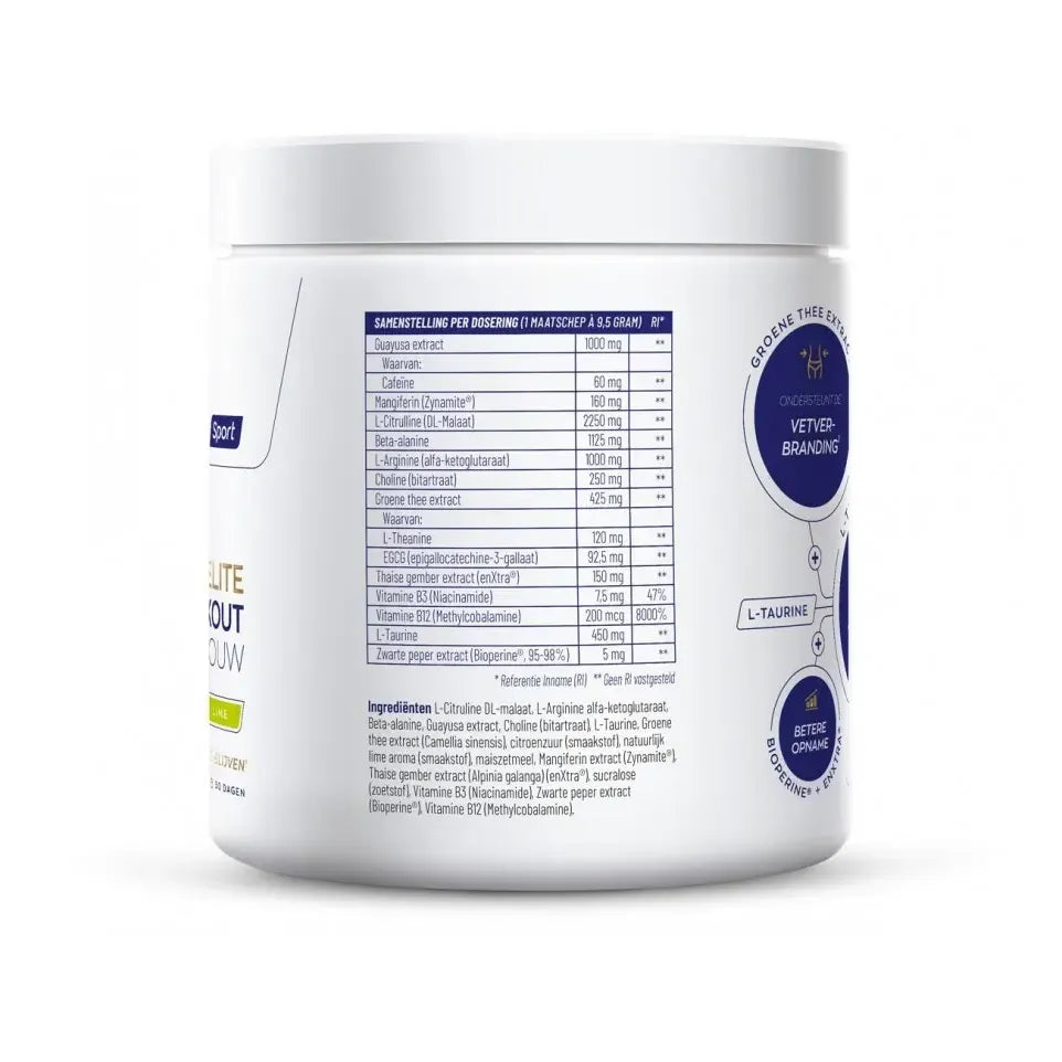 Vitakruid Elite Pre Workout Vrouw 284 gram