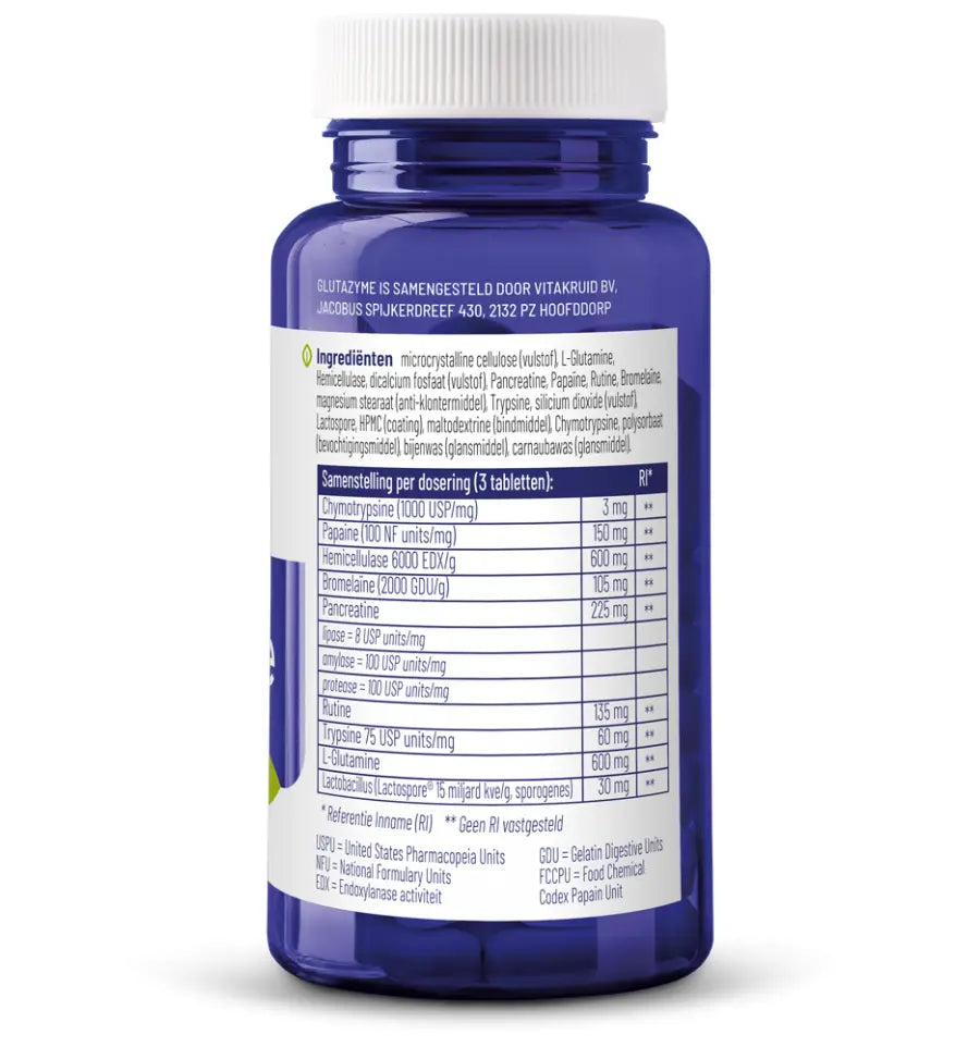 Vitakruid Glutazyme 90 tabletten (afbeelding 3)