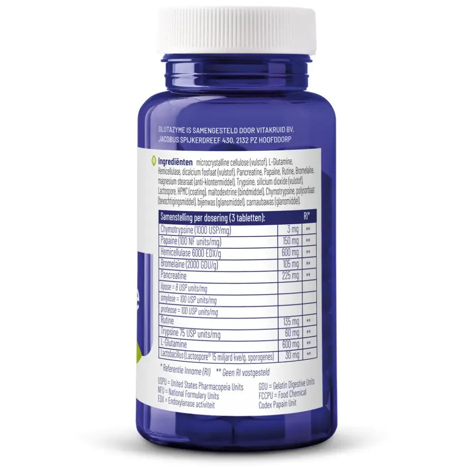 Vitakruid Glutazyme 90 tabletten (afbeelding 3)