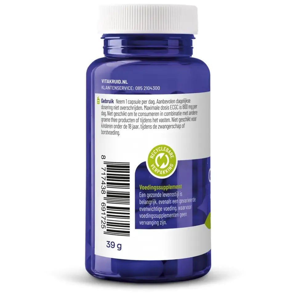 Vitakruid Groene Thee en Bioperine 60 vcaps