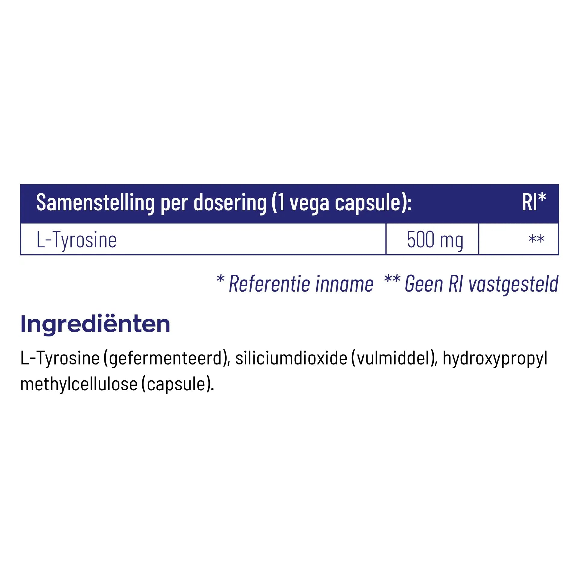 Vitakruid L-Tyrosine 500 60 vcaps