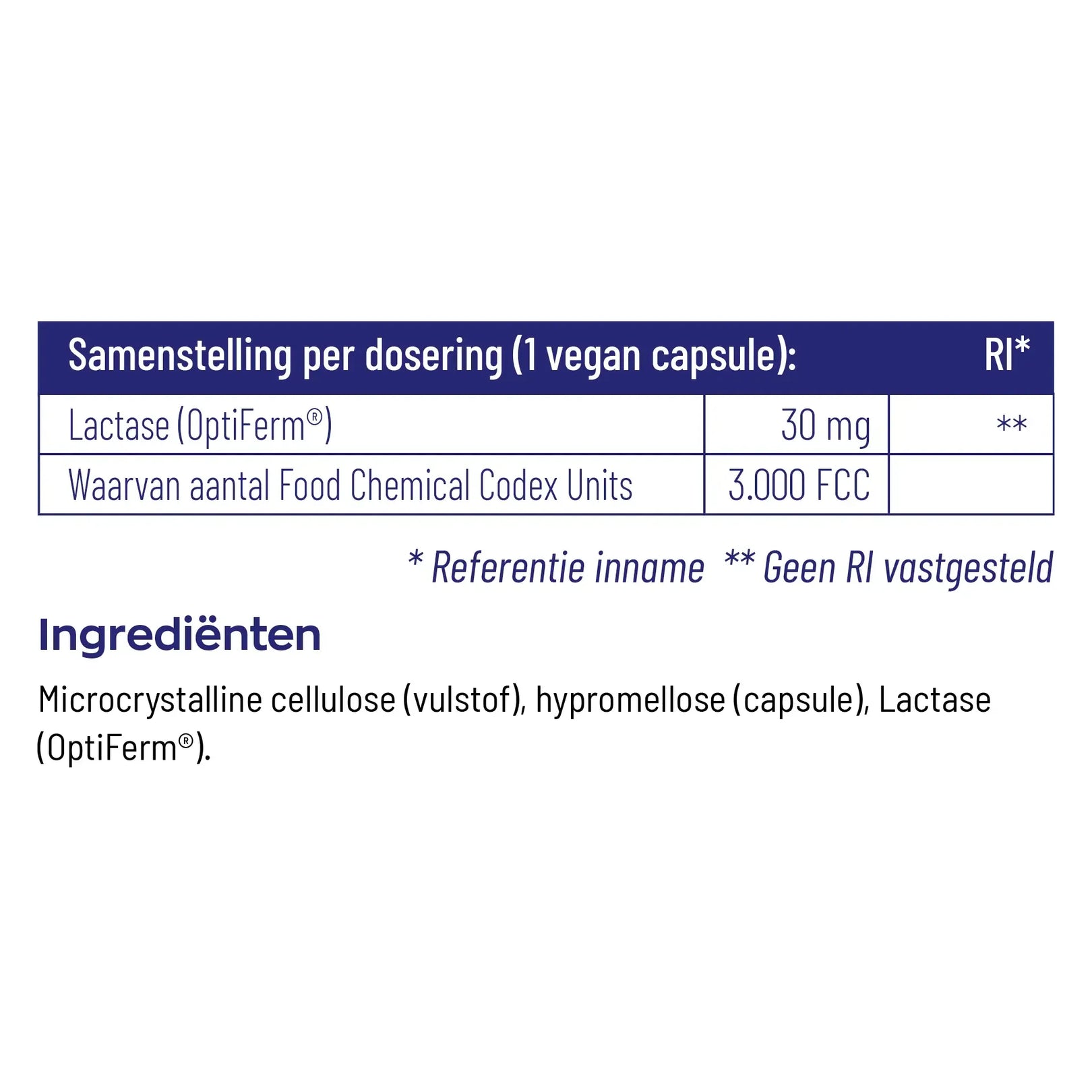 Vitakruid Lactase OptiFerm 3000 fcc 90 vcaps