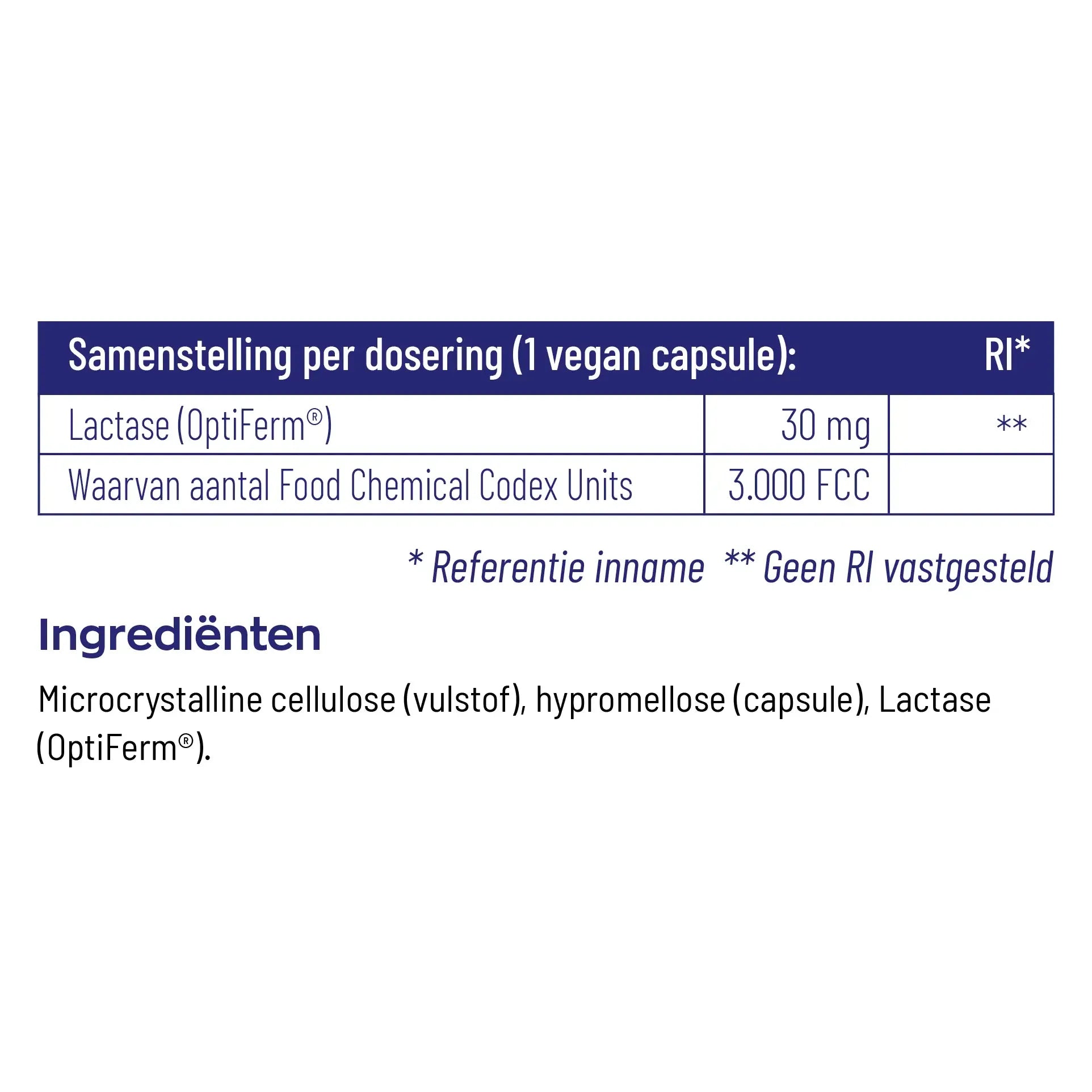Vitakruid Lactase OptiFerm 3000 fcc 90 vcaps