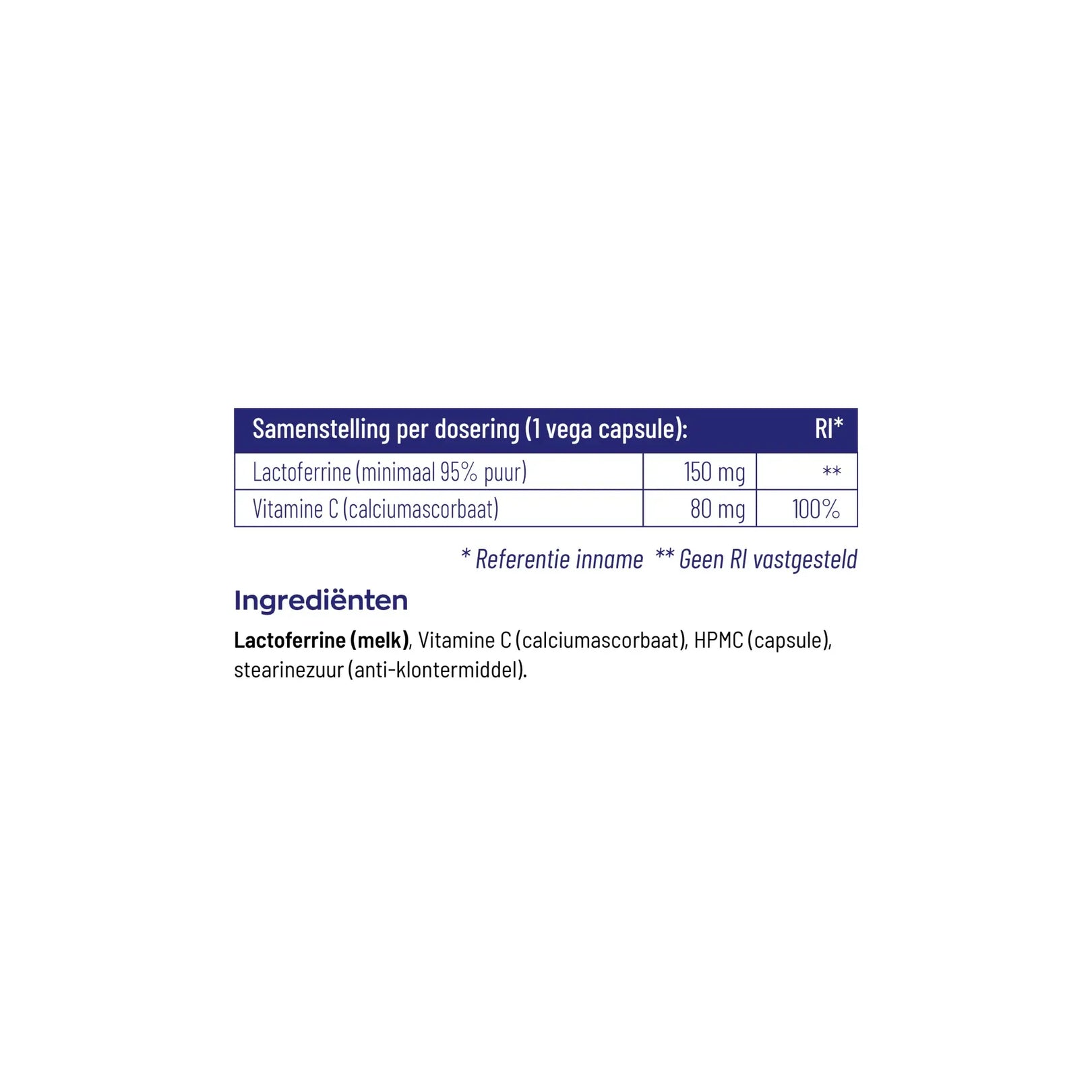 Vitakruid lactoferrine 150 mg 60 vcaps
