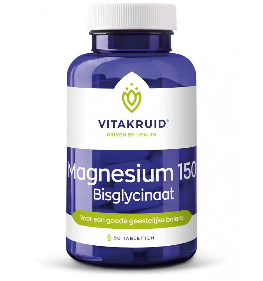 Vitakruid Magnesium 150 bisglycinaat 90 tabletten (afbeelding 1)