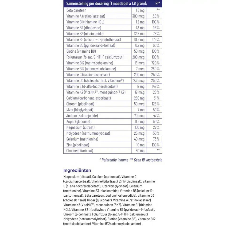 Vitakruid Multi Basis Poeder 163 gram