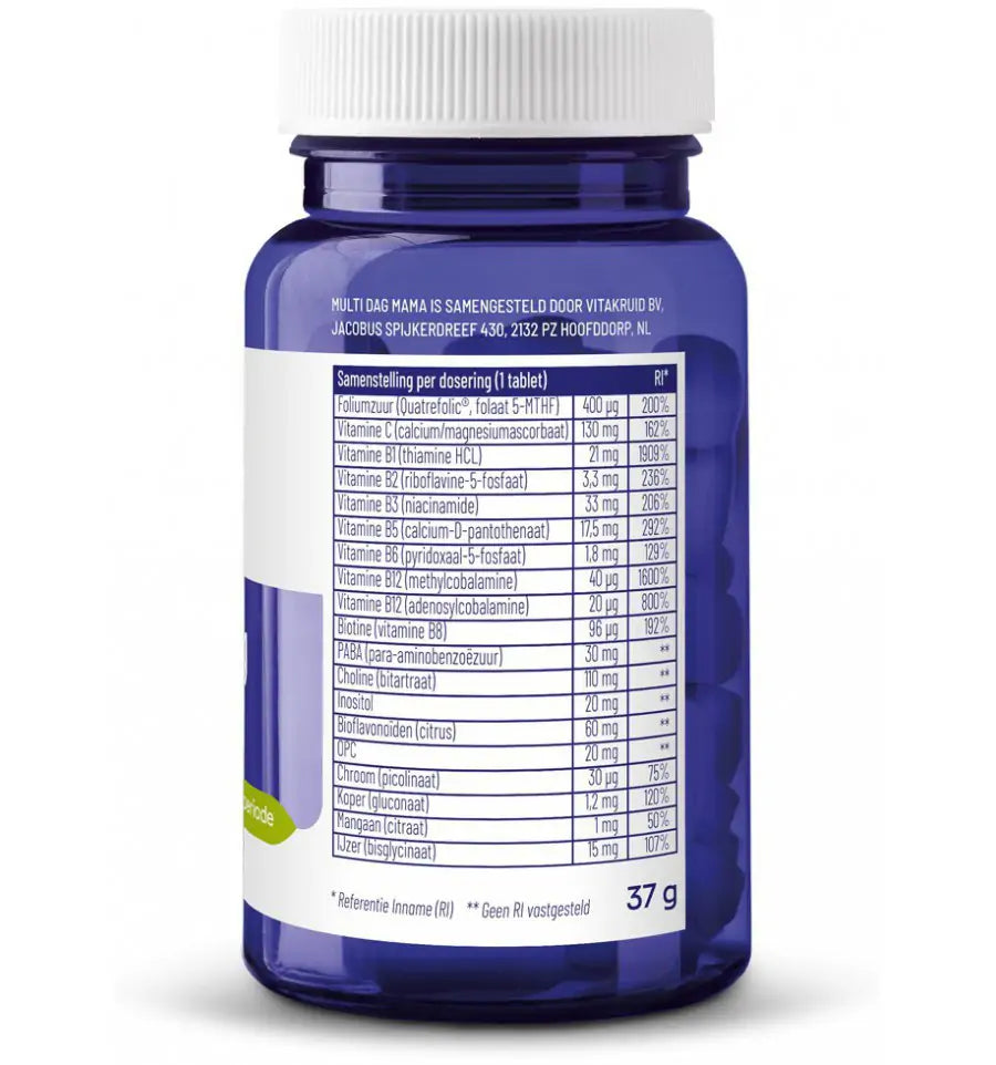 Vitakruid Multi dag mama 30 tabletten (afbeelding 3)