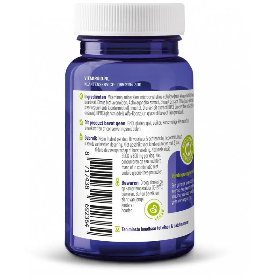 Vitakruid Multi dag man sport 30 tabletten (afbeelding 2)