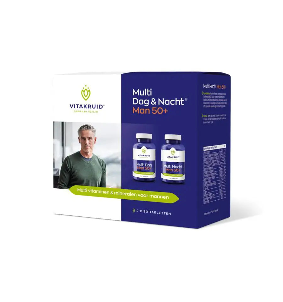 Vitakruid Multi dag & nacht man 50+ 2 x 90 180 tabletten