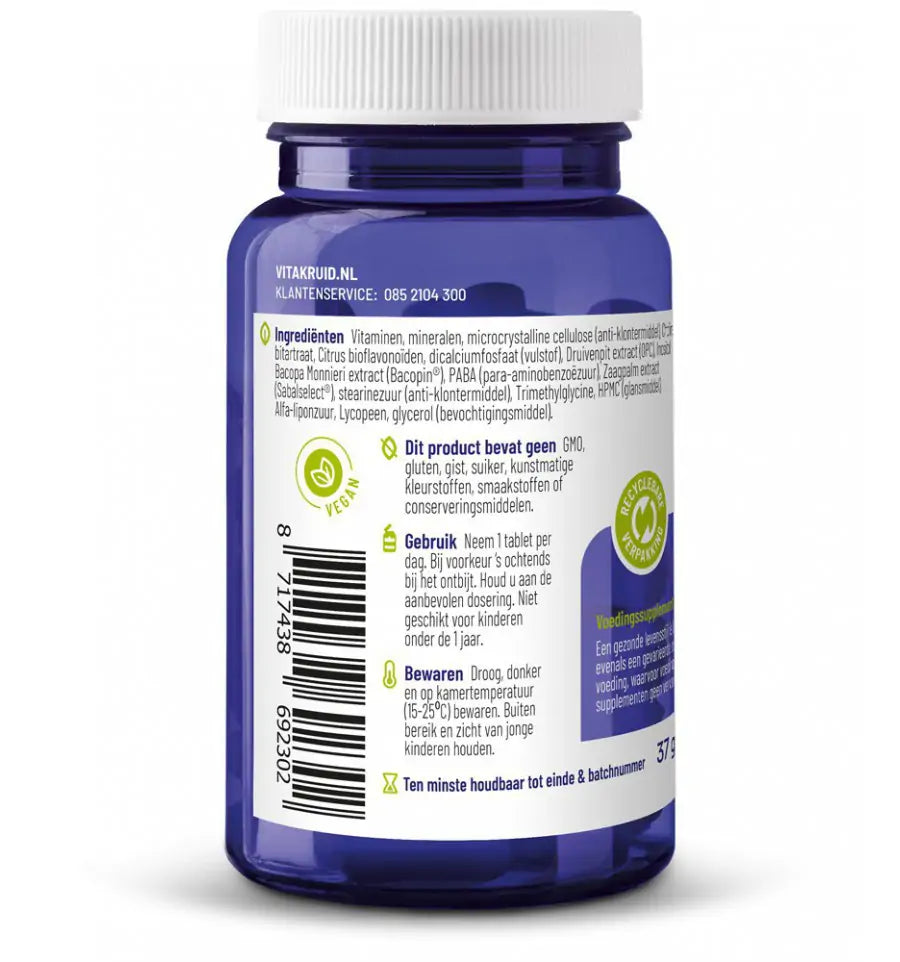 Vitakruid Multi dag & nacht man 50+ 30 tabletten (afbeelding 2)