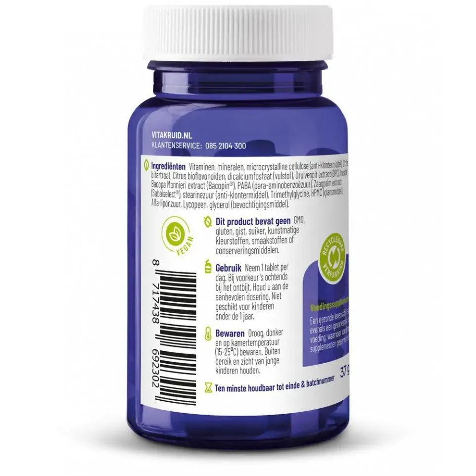 Vitakruid Multi dag & nacht man 50+ 30 tabletten (afbeelding 2)