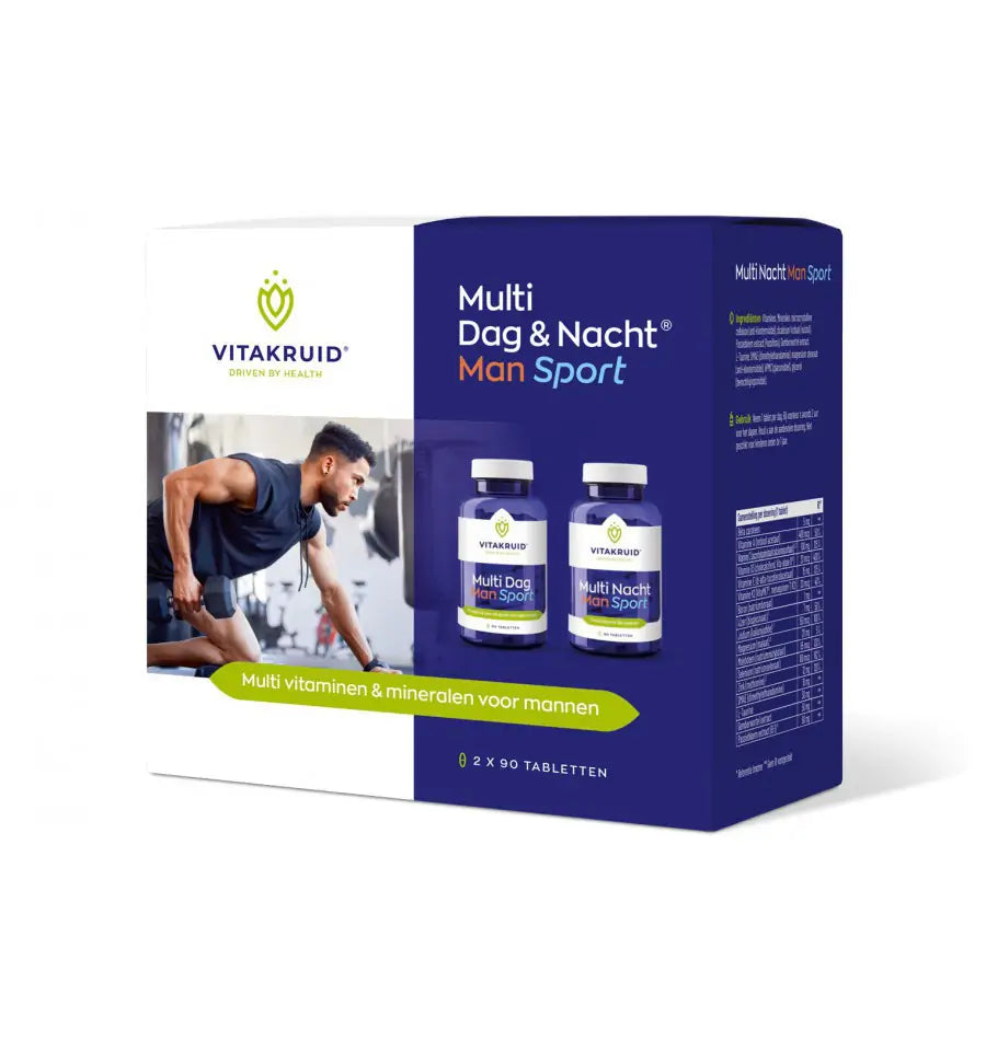 Vitakruid Multi dag & nacht man sport 2 x 90 180 tabletten