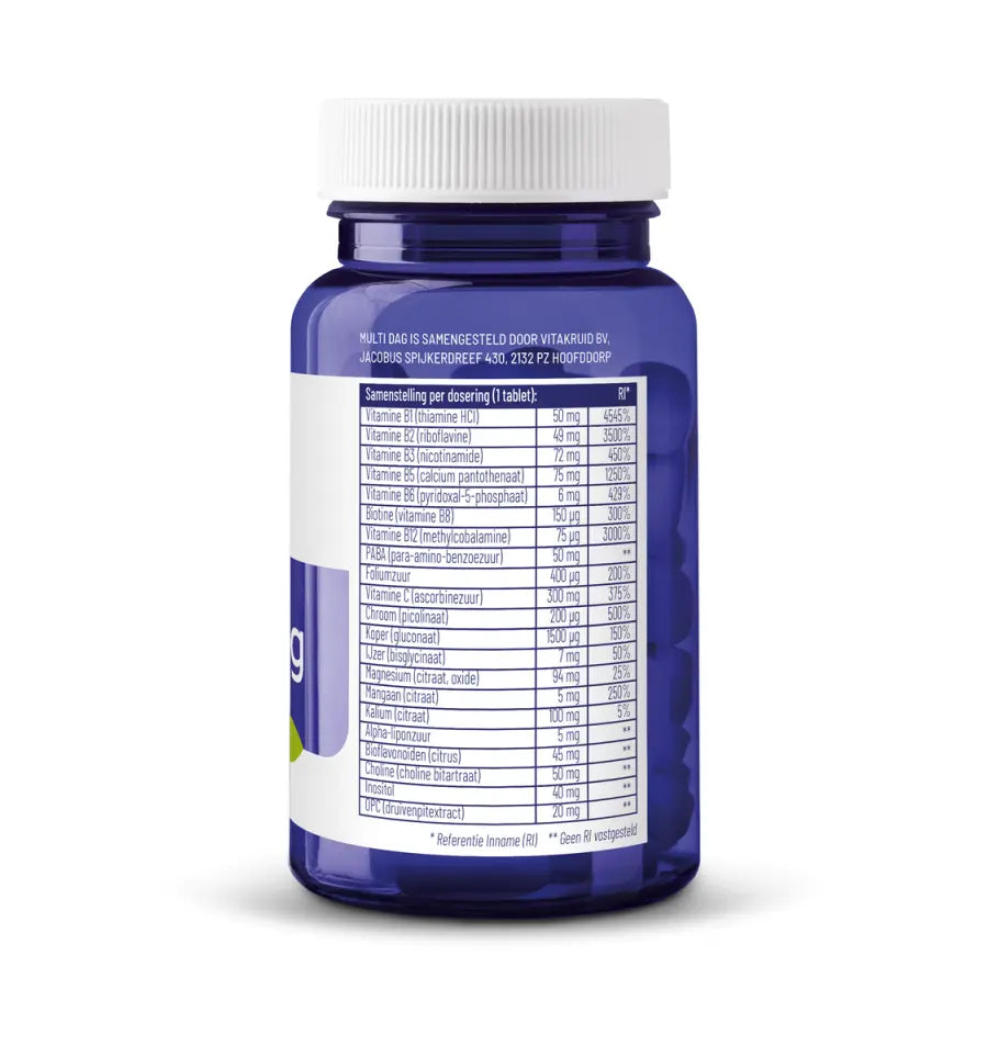 Vitakruid Multi Dag & Nacht Regulier 2 x 30 60 tabletten (afbeelding 4)