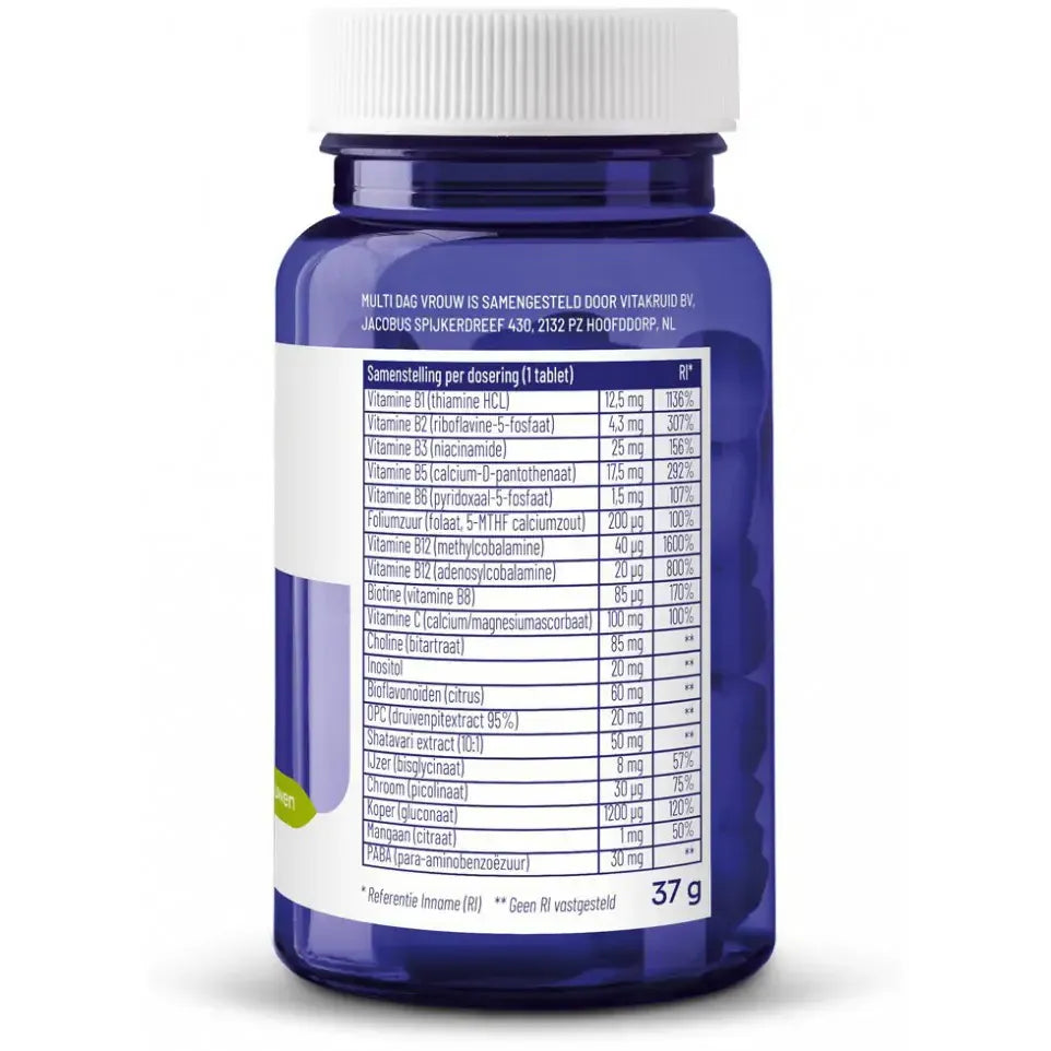 Vitakruid Multi Dag & Nacht Vrouw 2 x 30 60 tabletten (afbeelding 4)