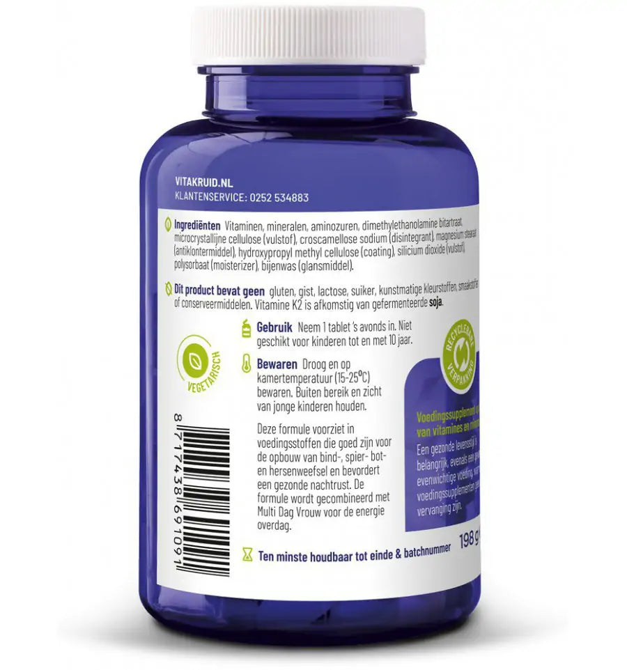 Vitakruid Multi Dag & Nacht Vrouw 2 x 30 60 tabletten (afbeelding 8)