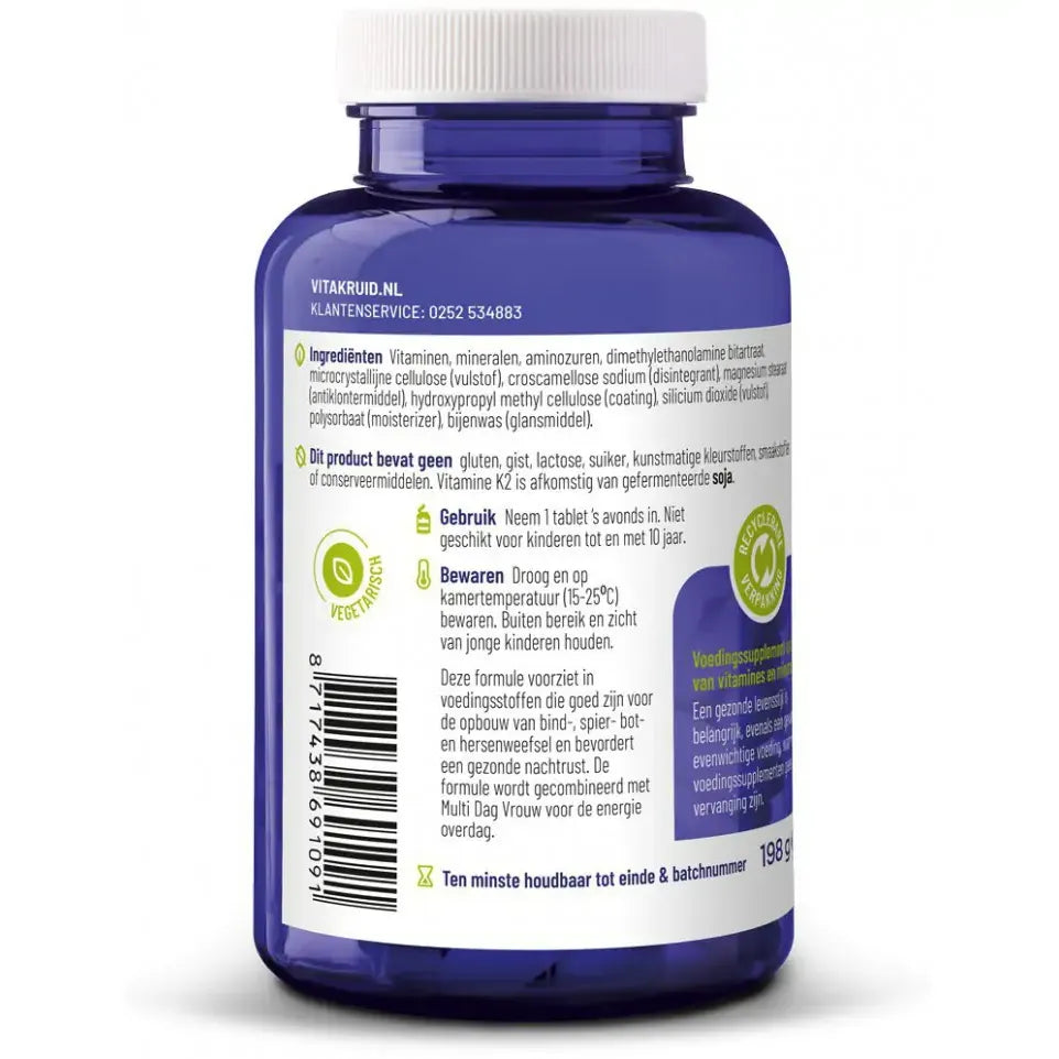 Vitakruid Multi Dag & Nacht Vrouw 2 x 30 60 tabletten (afbeelding 8)