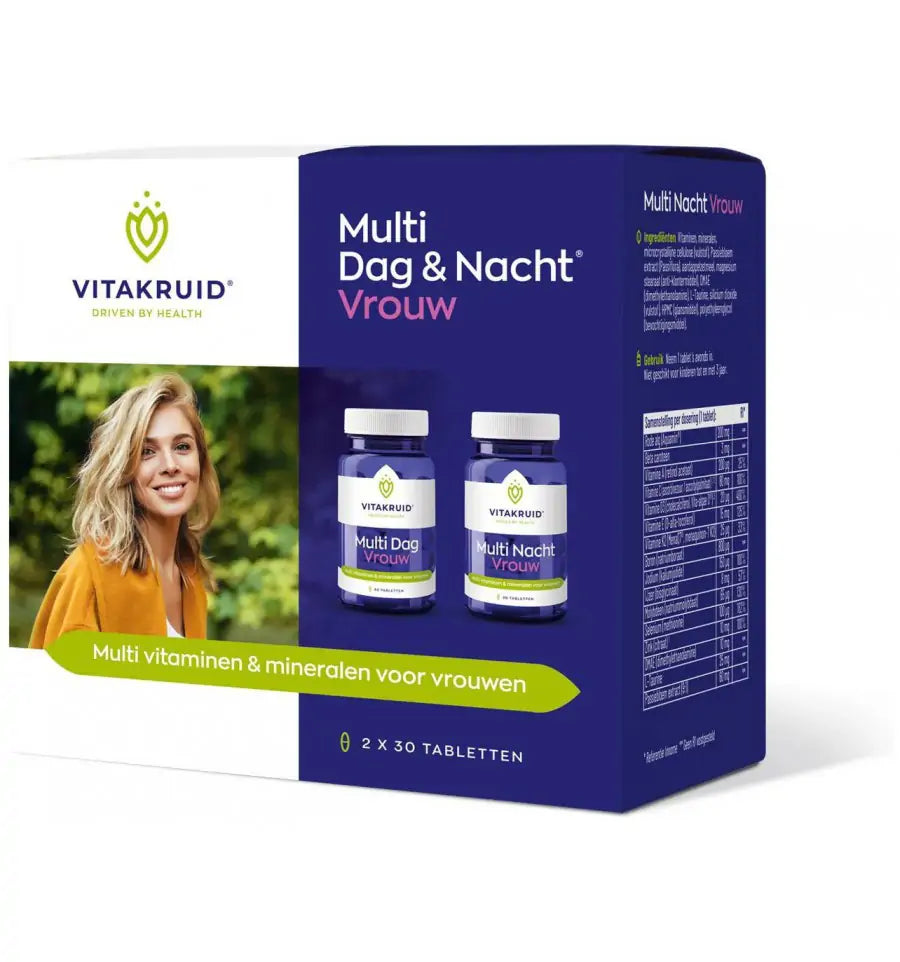 Vitakruid Multi Dag & Nacht Vrouw 2 x 90 180 tabletten
