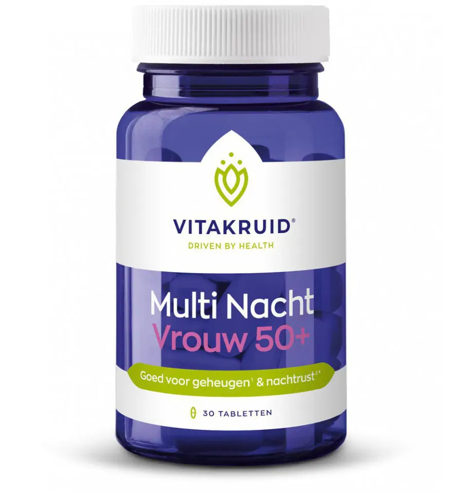 Vitakruid Multi dag & nacht vrouw 50+ 2 x 30 60 tabletten (afbeelding 6)