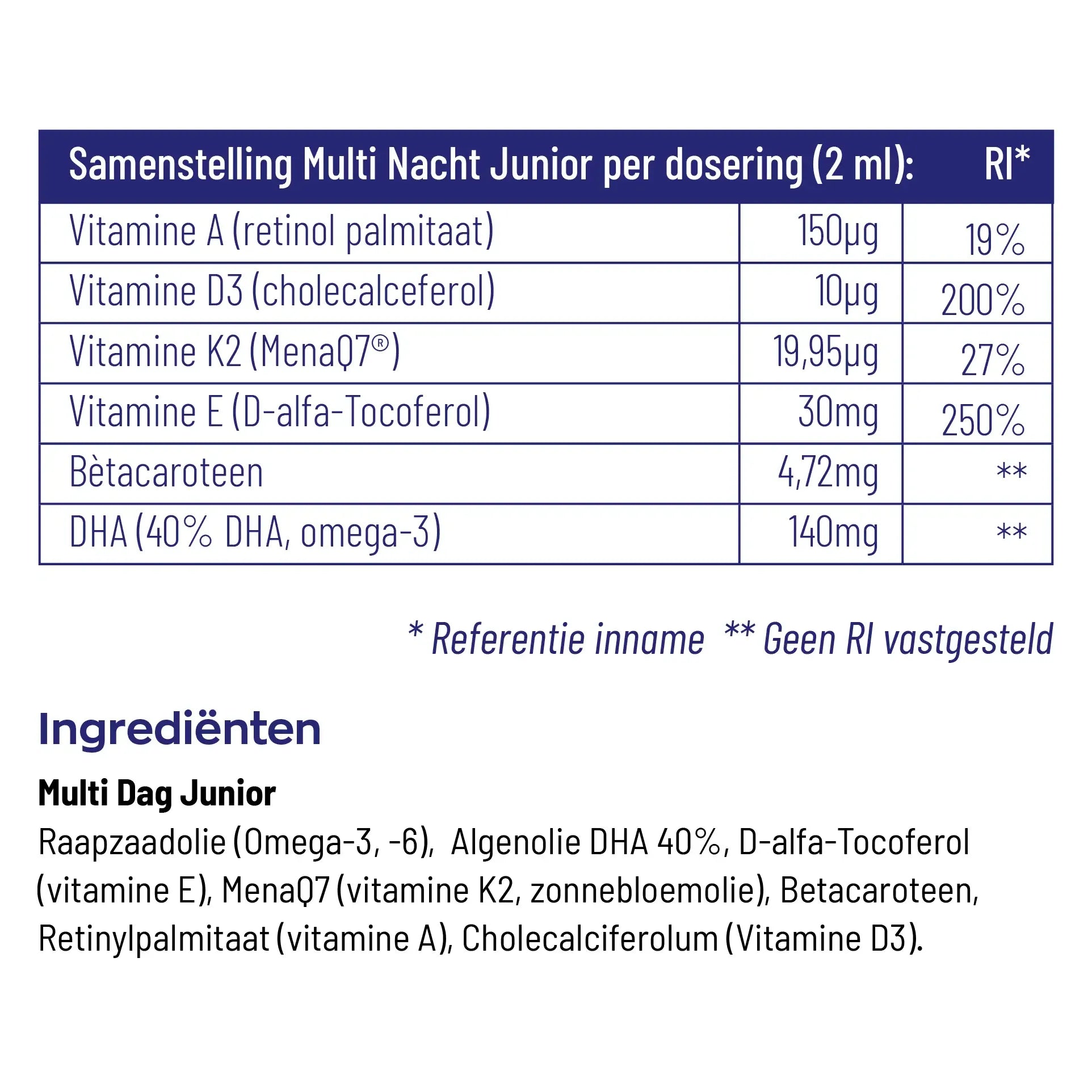 Vitakruid Multi nacht junior 60 ml