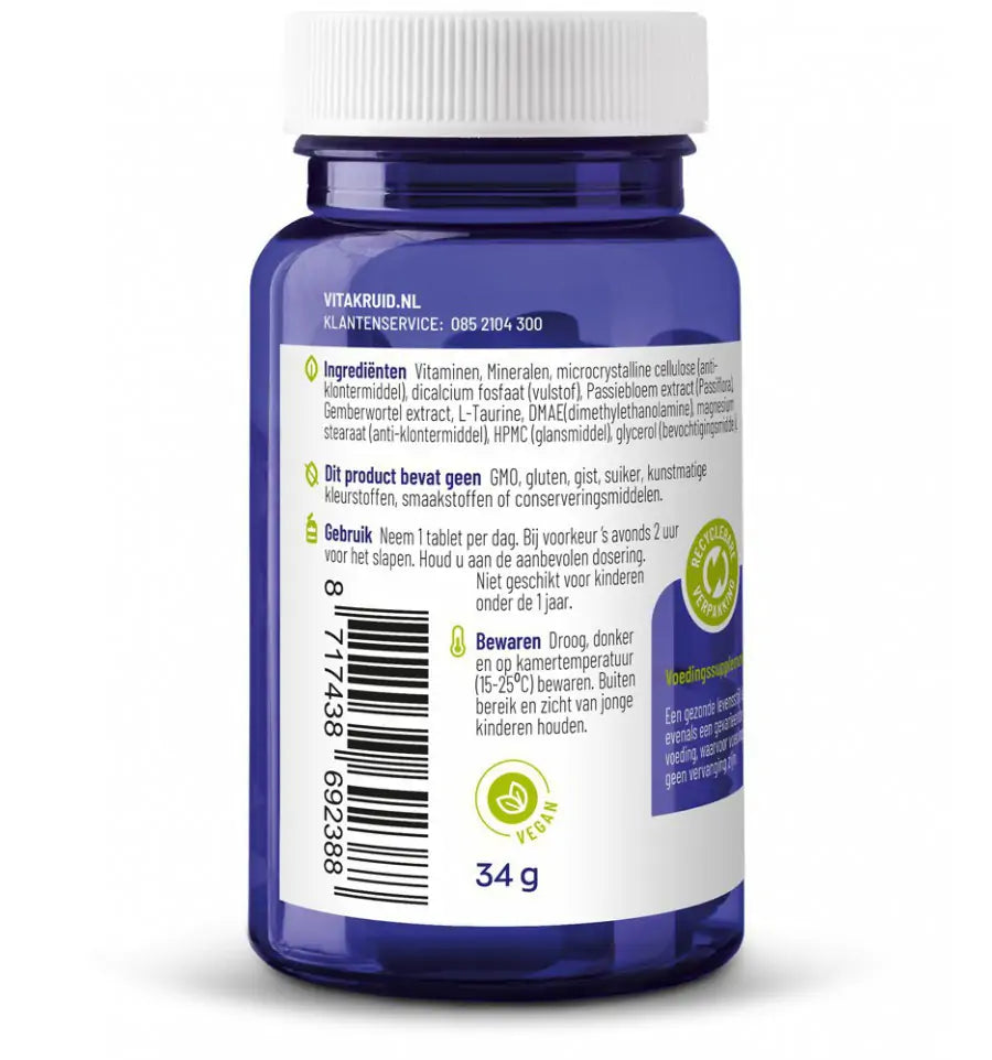 Vitakruid Multi nacht man sport 30 tabletten (afbeelding 2)