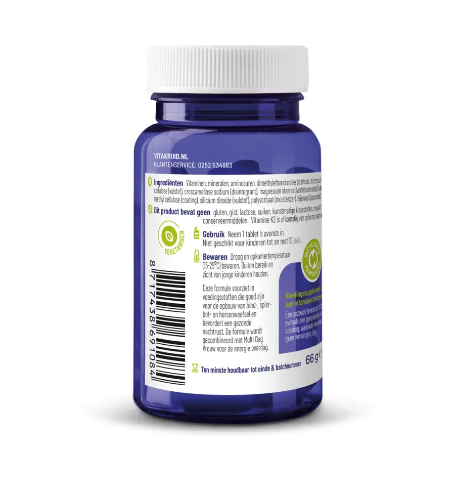 Vitakruid Multi nacht vrouw 30 tabletten (afbeelding 2)